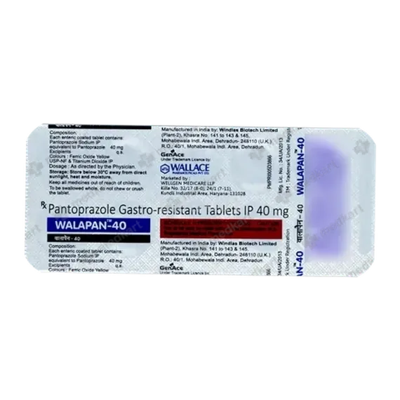 walapan 40mg tablet 10's